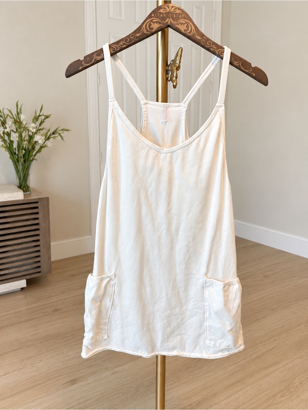 Free People FP Movement Hot Shot Mini Dress White